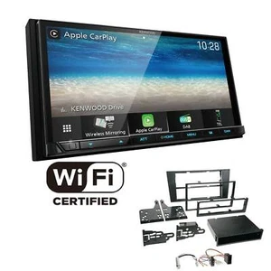 Kenwood Radio WiFi CarPlay Android Auto DAB für Audi A4 1999-2001 schwarz - Bild 1 von 6