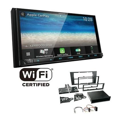 Kenwood Radio WiFi CarPlay Android Auto DAB für Audi A4 1999-2001 schwarz - Bild 1 von 4