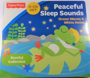 PEACEFUL SLEEP SOUNDS OCEAN WAVES & WHITE NOISE FISHER-PRICE CHILDREN'S MUSIC CD - Foto 1 di 2