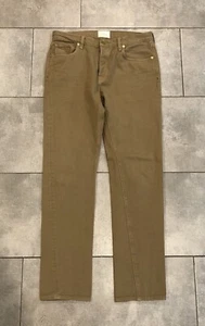 Pantalones de sarga de lona 32x31 Sid Mashburn para hombre botones mosca ropa de trabajo recta - Imagen 1 de 11
