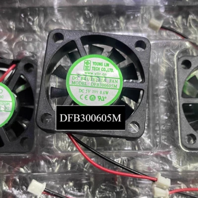 YONG LIN DFB300605M DC5V 0.6W 30*30*06MM 3CM 2Pin Cooling Fan - Image 1 of 4