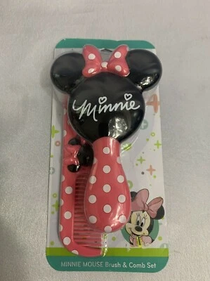 Juego de pinceles y peine rosa Disney Baby Minnie Mouse Foto 1 de 4