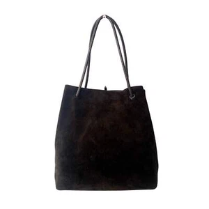 GUCCI Dark Brown Suede Hobo Shoulder Bag - Picture 1 of 20