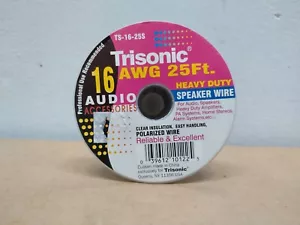 TriSonic 25 Ft. 16 Gauge Polarized Heavy Duty Speaker Wire - Picture 1 of 5