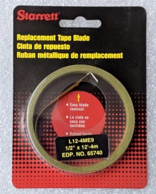 Hoja de cinta de repuesto Starrett L12-4ME9, 1/2" x 12'-4m EN STOCK Foto 1 de 2