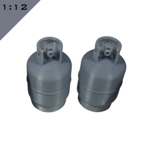 2 x 3D printed LPG BOTTLES GAS CYLINDER 9kg 1:12 Miniature Model Diorama Layout - Picture 1 of 4