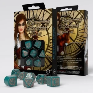 QWSRSTC4H - Steampunk Clockwork: Nautical Apparatus Modern Dice Set (Q Workshop) - Picture 1 of 2