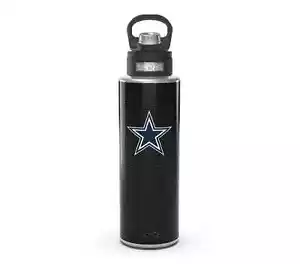 DALLAS COWBOYS 40oz STAINLESS STEEL WIDE MOUTH BOTTLE WITH DELUXE SPORT LID - Picture 1 of 2