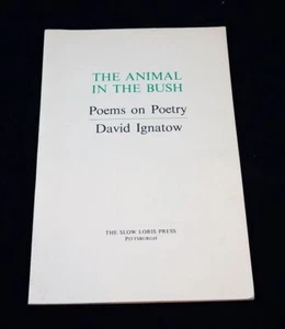 The Animal in the Bush; David Ignatow; Frist Edition Signed; Poetry - Picture 1 of 4