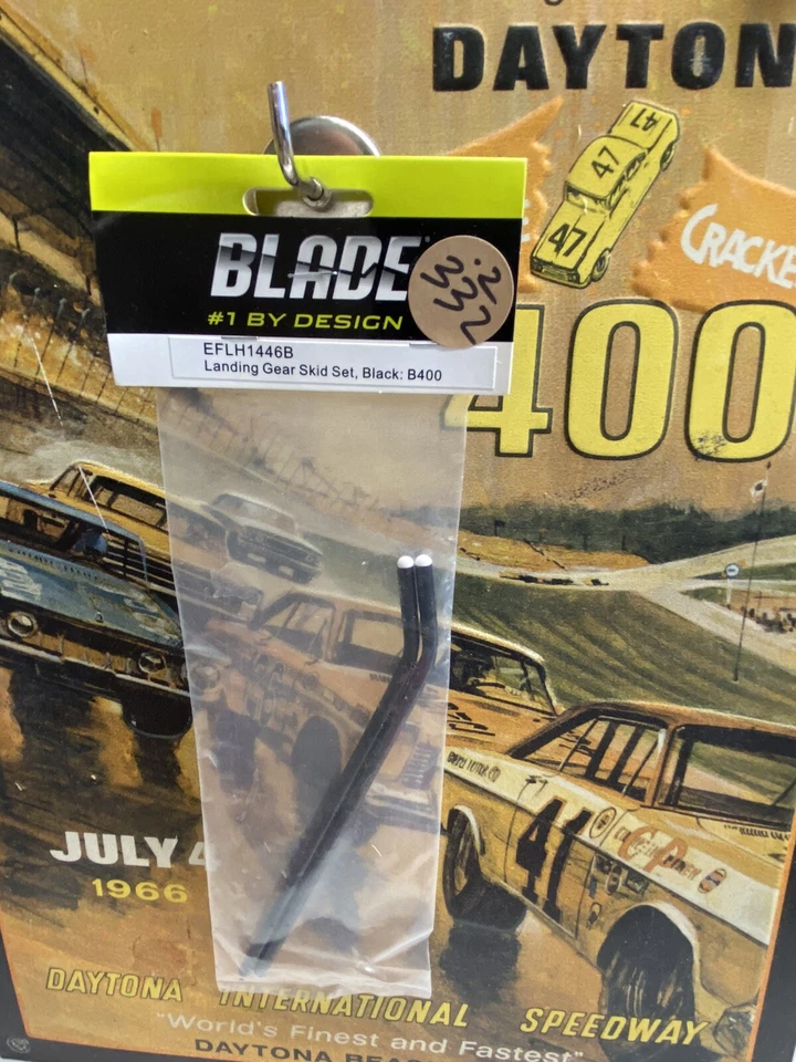 E-Flite EFLH1446B Landing Gear Skid Set Black Blade 400