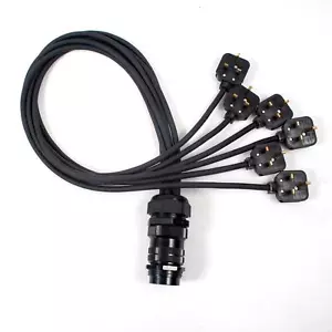 Socapex Spider - 13amp UK Plug to 19 Pole Female Soca - Picture 1 of 3