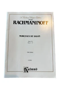 Rachmaninoff Morceaux de Salon Opus 10 Nos. 1-7 For Piano Sheet Music Book - Picture 1 of 2