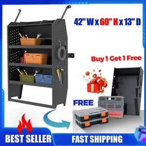 42" W x 60" H x 13" D Cargo Van Shelving Storage System Fit for Ford Transit - Picture 1 of 24