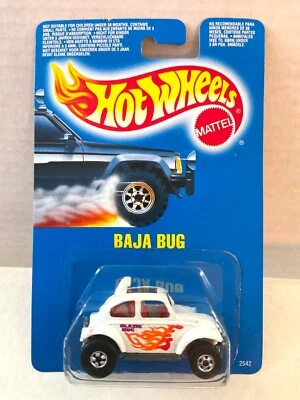Hot Wheels Baja Bug - Tarjeta Azul 1990 Internacional Nº # (36 en EE. UU.) - Blanca Foto 1 de 4