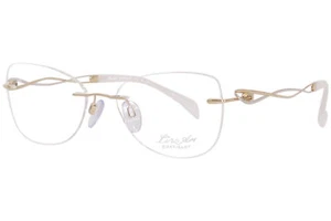 Charmant Line Art XL2147 Eyeglasses Women's Rimless Oval Titanium Optical Frame - Picture 1 of 14