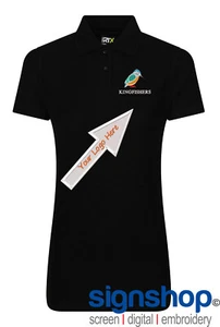 RX01F Ladies Pro Polo Shirt Personalised Embroidered FREE Logo Setup - Picture 1 of 26