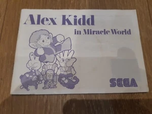 Alex Kidd In Miracle World Manual SEGA Master System II 2 - Picture 1 of 2