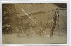 (Gc2721) RPPC, excelente caballo y carro, conductor con sombrero superior c1910 en muy buen estado - Imagen 1 de 2