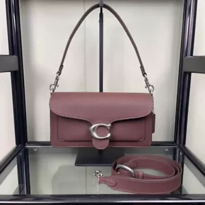 Coach CH857 Purple Tabby 26 Shoulder Bag Leather Crossbody Outlet New 2502M - Picture 1 of 9