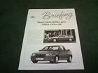 March 1987 Vauxhall ASTRA CONVERTIBLE 1.6 / 2.0i BRIEFING BROCHURE - V6583