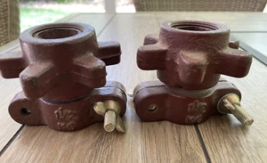 Vintage Langhantel Schiffsrad Gewicht Halsbänder 1,5 kg (unmarkiert) + schneller Versand! - Bild 1 von 6