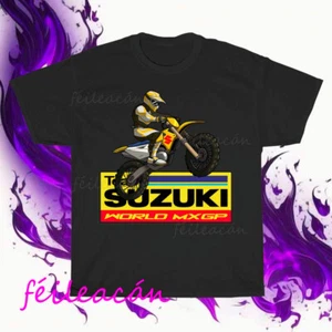 Brand New Suzuki Motocross Logo American T-Shirt Funny Size S to 5XL - Picture 1 of 5