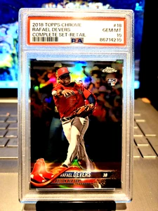 2018 Topps Chrome Rafael Devers Complete Set -Retail #18 Gem Mt 10 " RAFFY MVP - Picture 1 of 9