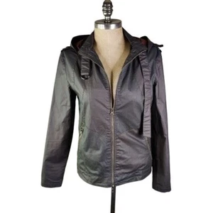 SHADES OF GREIGE Regenjacke Mantel mit Kapuze dunkelkhaki grün komplett gefüttert M Medium - Bild 1 von 7