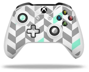 Calcomanía de vinilo gris y espuma de mar con controlador XBOX One S/X Chevrons - Imagen 1 de 5