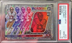 2022 Donruss Optic Football Brock Purdy Rookie Blazers Case Hit PSA 10 RC NFL - Picture 1 of 1