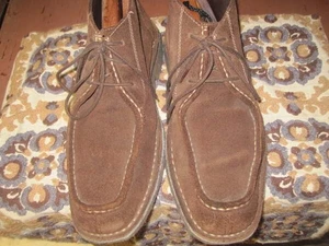 Johnston & Murphy Brown Suede Leather Chukka Boots 12 M - Picture 1 of 10