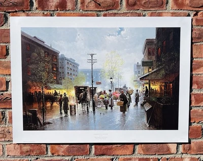 Impresión firmada por G. Harvey. Inmigrantes en una nueva tierra. Semillas de cambio. Certificado de autenticidad 1817/5000 Foto 1 de 4