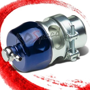 RACING 38MM TURBO/INTERCOOLER VEE PORT V-BAND BLOW OFF VALVE BOOST 10PSI BLUE - Picture 1 of 1