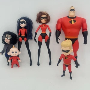 Figuras de acción Disney Pixar Los Increíbles Jakks Toys La familia completa y Edna - Imagen 1 de 8