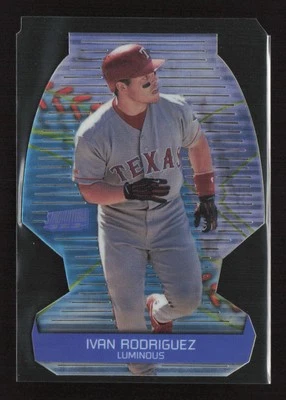 2000 Stadium Club 3 X 3 Luminous #2B Ivan Rodriguez Texas Rangers - Image 1 of 2