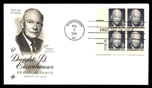 Mayfairstamps US FDC 1970 Eisenhower 6c 34th President First Day Cover aau_26267 - Picture 1 of 2