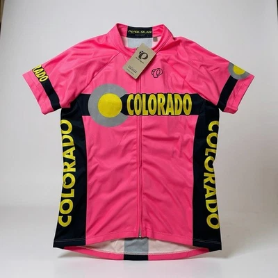 NUEVO Jersey para mujer Pearl Izumi Escape Colorado gráfico rosa talla mediana Foto 1 de 4