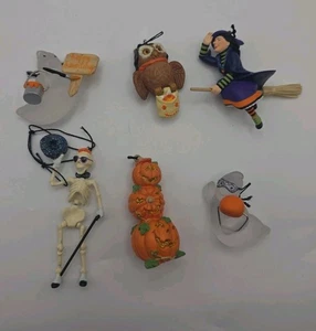 2003 Hallmark Halloween Andenken Menge 6 Spukhaus 1300 Eiche Rd Ornamente - Bild 1 von 13