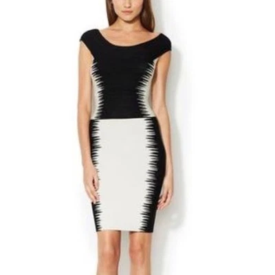 Herve Leger Phoebe Off Shoulder Bandage Mini Dress Party Cocktail Black Size S - Image 1 of 4