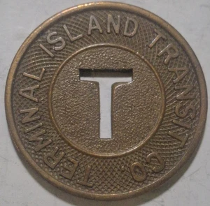 Terminal Island, Kalifornien - Terminal Island Transit Co. One Zone Tarif ca 910 B - Bild 1 von 2