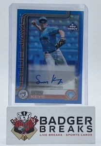 2025 Topps Pro Debut Baseball #PD-10 Sean Keys Blue Foil Autograph #/150 MS - Picture 1 of 2