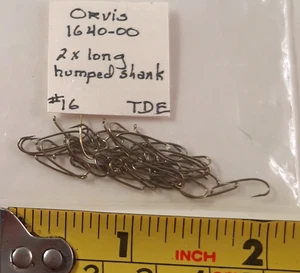 44 Ganchos Orvis talla 16 Ganchos Ninfa Tolva 2 X Ganchos Largos para Atar Mosca Código 29 - Imagen 1 de 2