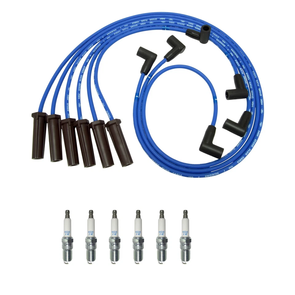 Juego de cables NGK y kit de 6 bujías láser de iridio para Allure Impala Lumina Regal V6 Foto 1 de 1