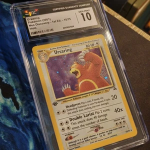 Ursaring Holo 1. Edition CGC 10 Neo Entdeckung 15/75 Pokemon Karte WOTC GEM Mint - Bild 1 von 7
