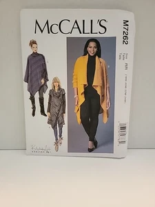 McCall's 7262 Pullover Mantel Poncho Stretch locker sitzend Strick GR. 18W-24W UC/FF - Bild 1 von 2