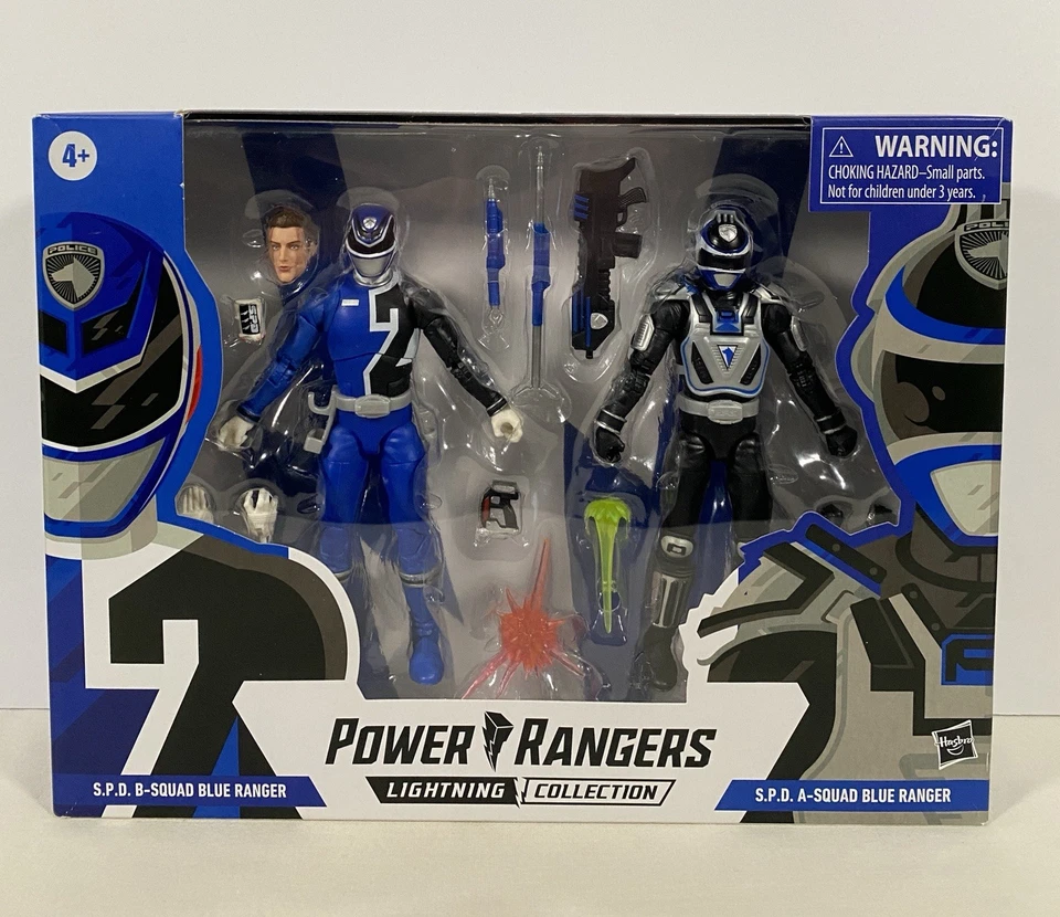 Power Rangers Lightning SPD Blue Ranger Squad 2pk 6" Action Figure in Stock