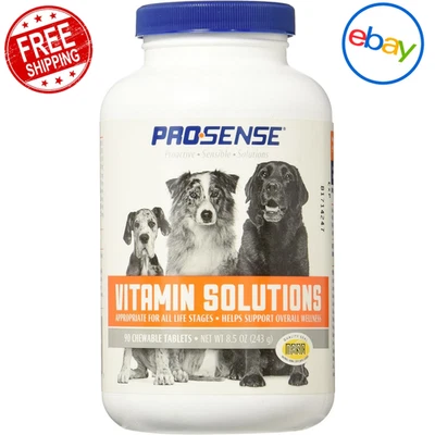 Dog Multi Vitamins For All Life Stages Health Care Chewable Tablets 90 Free SHip - Image 1 of 4