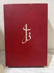 THE JERUSALEM BIBLE Doubleday & Company 1966, Full French Morocco Leather, Red - Picture 1 of 16