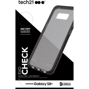 Tech21 Samsung Galaxy S8+ PLUS Evo Check Case | Smokey/Black (T21-5605) - Picture 1 of 9
