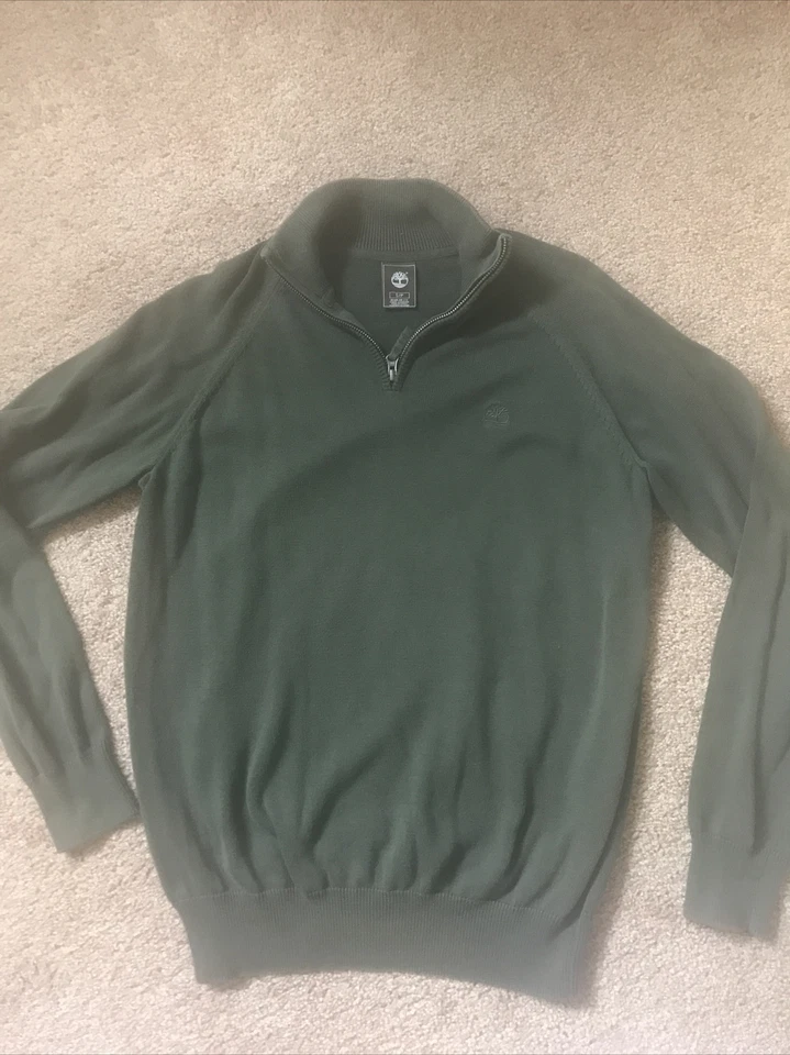 Suéter Timberland Para Hombres Verde Oliva Pequeño Cuello Foto 1 de 1
